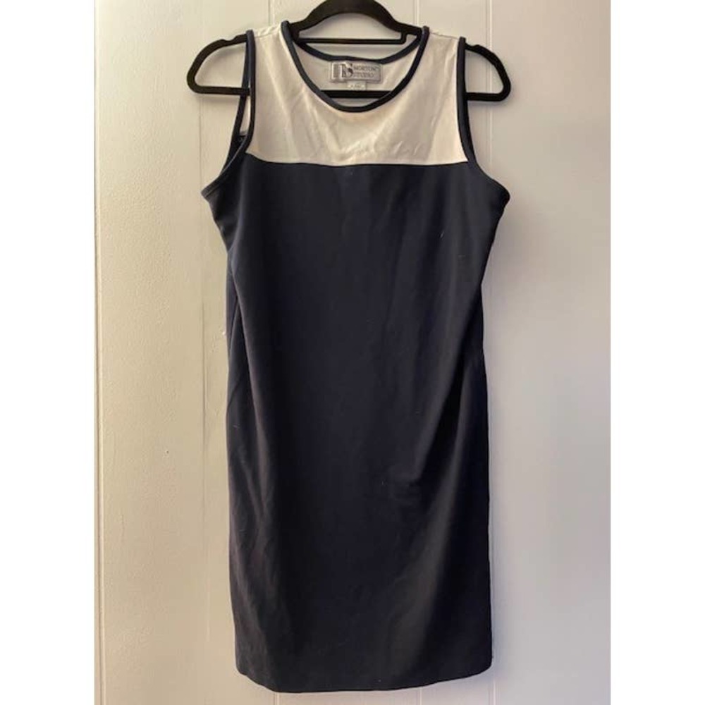 Norton Studio Women's Sleeveless T-Shirt Dress Blue / White Size Medium